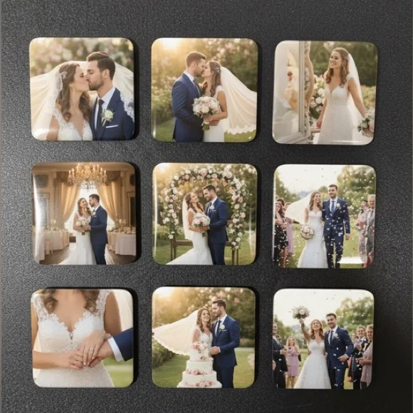 12pcs Custom Photo Magnets Set - Picture 3 of 5